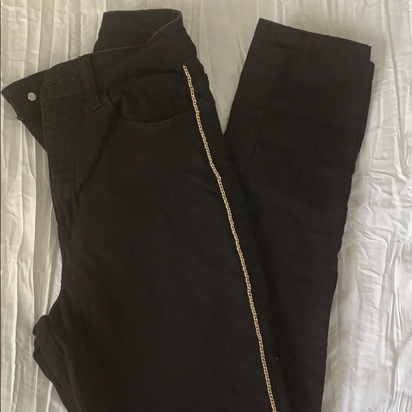 Jet Black Fashion Nova Pants - Picture 1 of 3